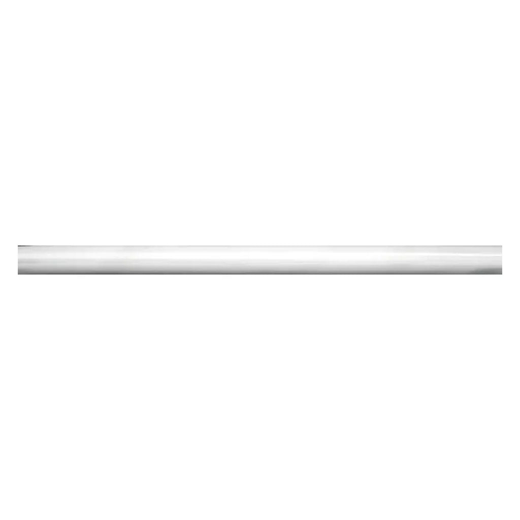 Signal White 0.6x12 Honed Thassos Pencil Marble Tile Trim (10 pack, 0.5 sq ft/case)
