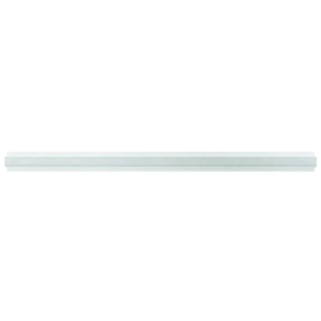 Snow White 0.8x12 Polished Thassos Pencil Marble Tile Trim (10 pack, 0.667 sq ft/case)