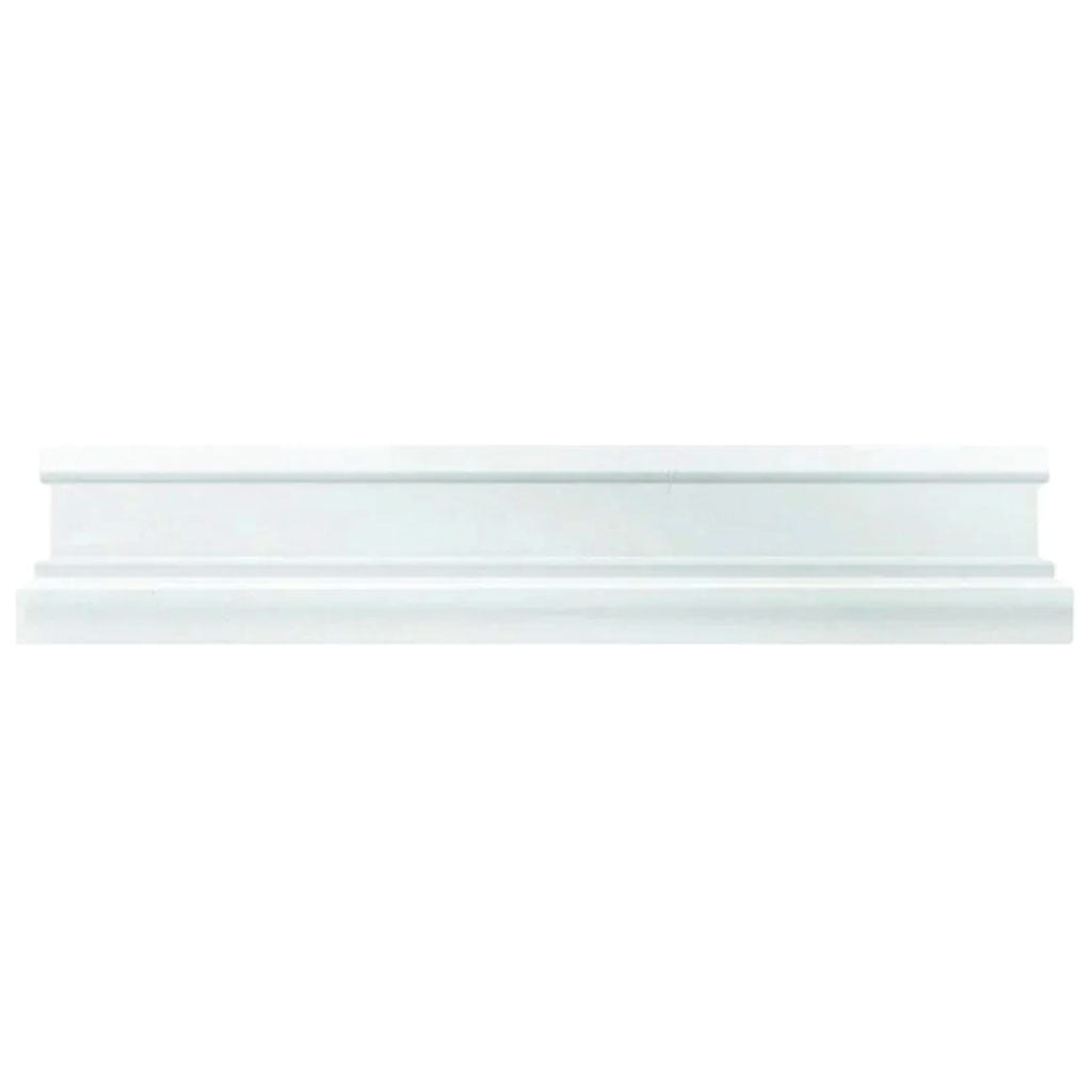 Snow White 2x12 Polished Thassos Chair Rail Marble Tile Trim (10 pack, 1.667 sq ft/case)