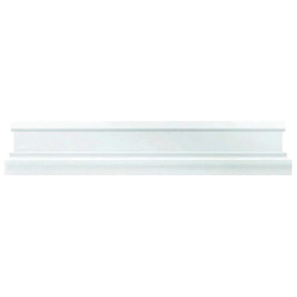 Snow White 2x12 Polished Thassos Chair Rail Marble Tile Trim (10 pack, 1.667 sq ft/case)