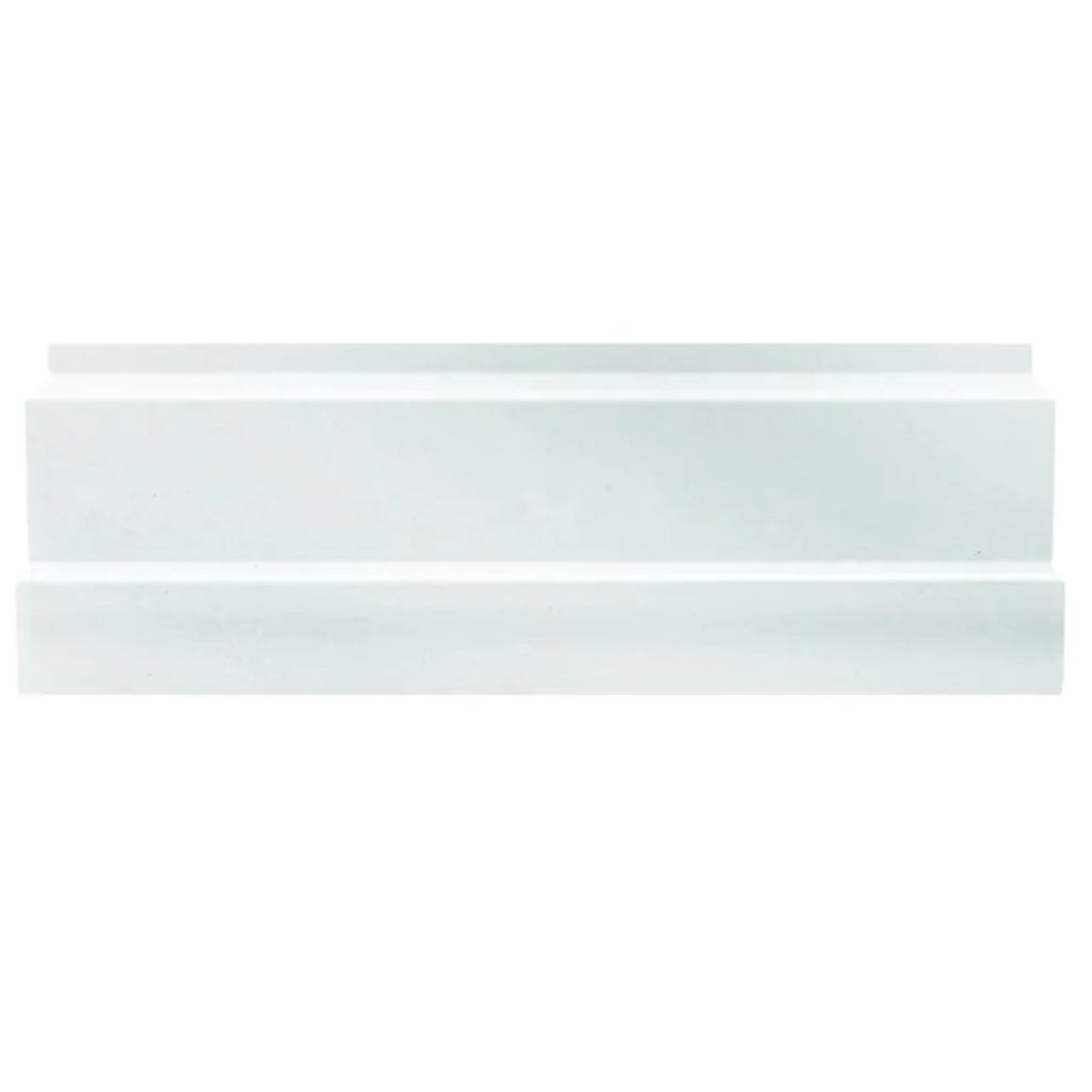 Snow White 4x12 Polished Thassos Baseboard Marble Tile Trim (10 pack, 3.33 sq ft/case)
