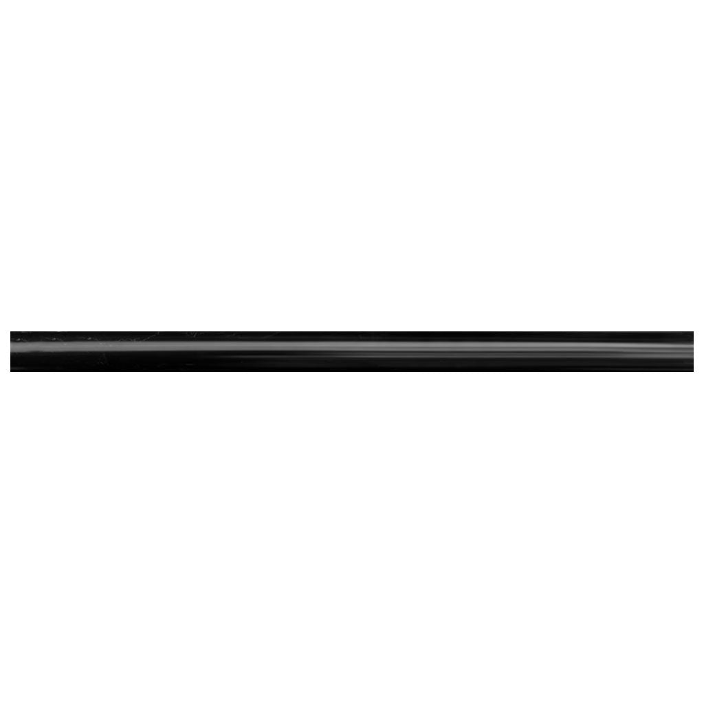 Black 0.5x12 Polished Marble Pencil Tile Trim (10 pack, 0.5 sq ft/case) - Sample