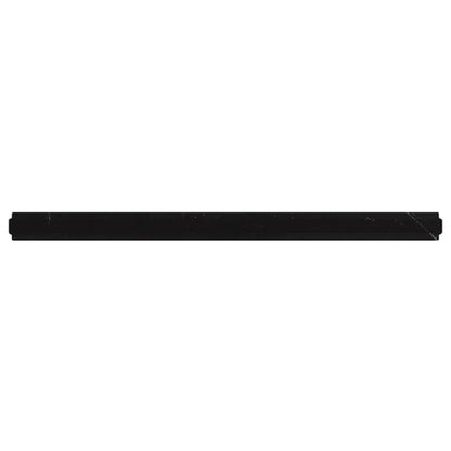 Black 0.8x12 Honed Marble Pencil Tile Trim (10 pack, 0.667 sq ft/case) - Sample