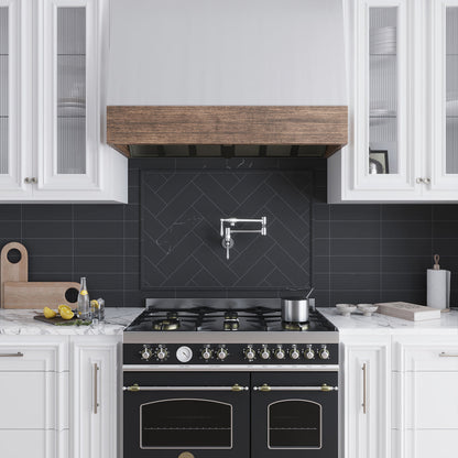 Eastern Black 0.8x12 Honed Pencil Marble Tile Trim (10 pack, 0.667 sq ft/case)