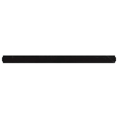 Black 0.8x12 Polished Marble Pencil Tile Trim (10 pack, 0.667 sq ft/case) - Sample