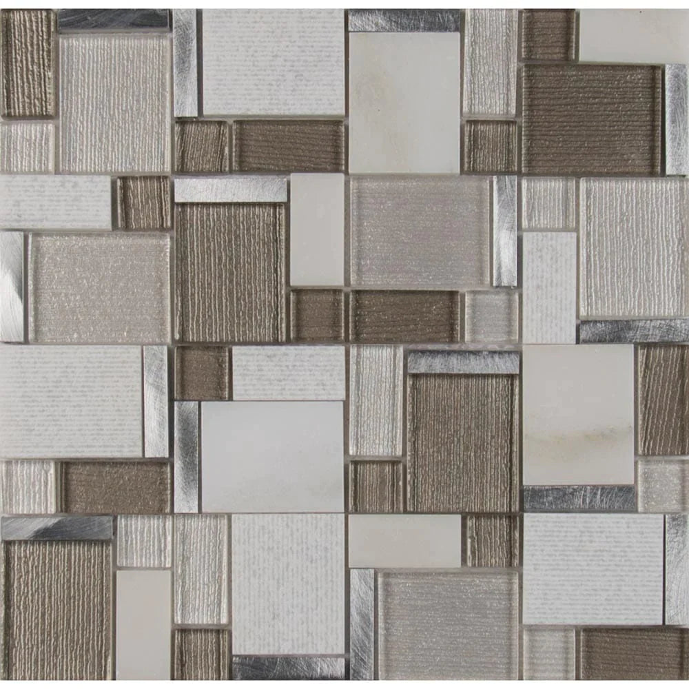 MSI Magica Glass and Stone Mosaic Tile 11.81"x11.81"