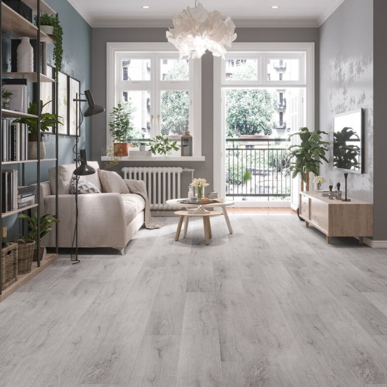 Magus SPC EIR 7"x60" Vinyl Flooring 7mm - Pearly Cloud