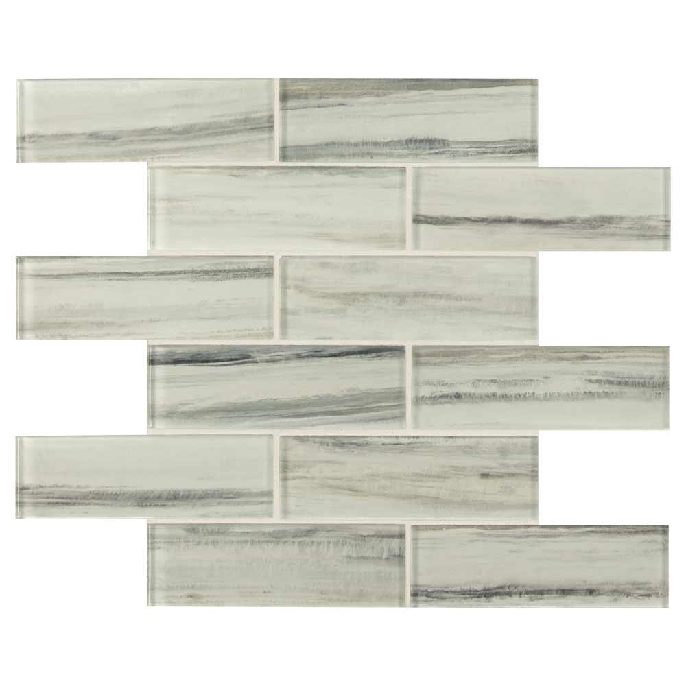 MSI Malta Cliffs Subway Glass Mosaic Tile 11.81"x11.81"