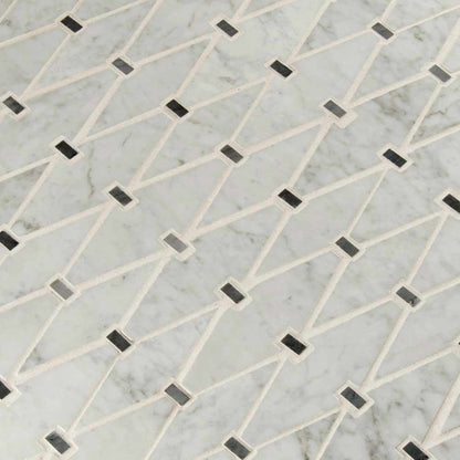 MSI Marbella Diamond Marble Mosaic Wall and Floor Tile 12"x12"