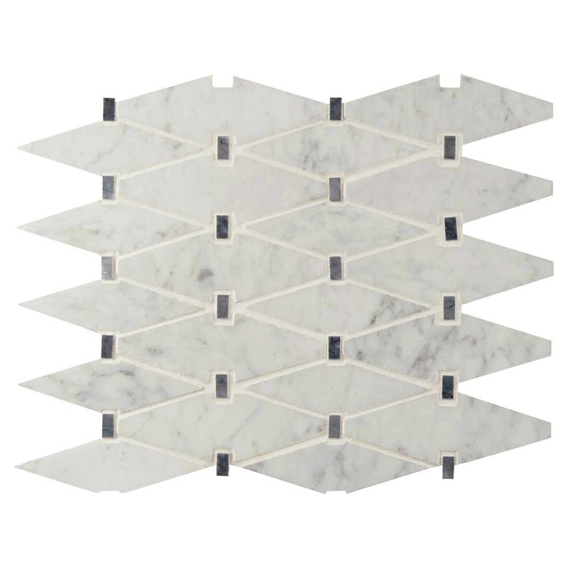 MSI Marbella Diamond Marble Mosaic Wall and Floor Tile 12"x12"