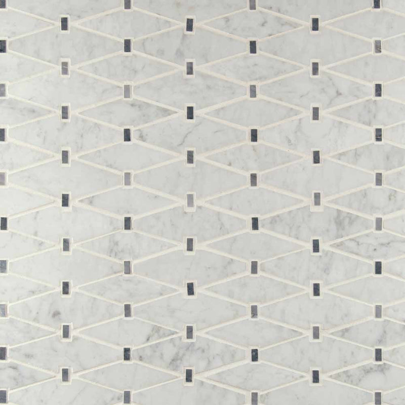 MSI Marbella Diamond Marble Mosaic Wall and Floor Tile 12"x12"