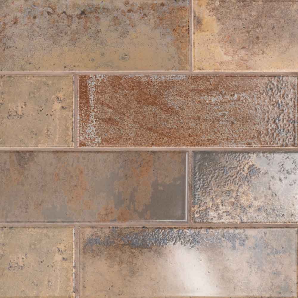 MSI Marza Rust Glossy Ceramic Subway Tile 4"x12"