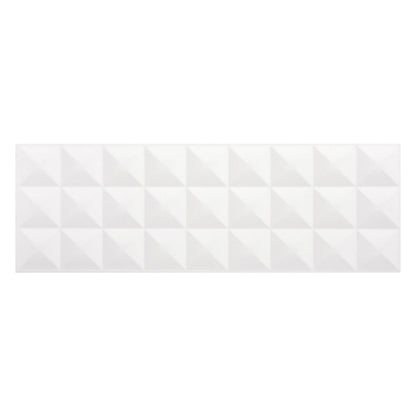 White 12x36 Satin Field Ceramic Tile (5 pack, 14.3 sq ft/case) - Sample