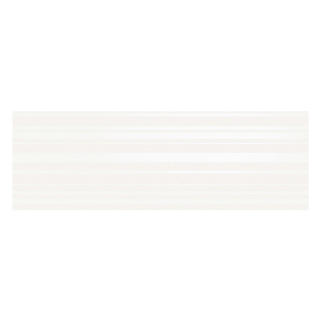 White 12x36 Satin Field Ceramic Tile (6 pack, 17.16 sq ft/case) - Sample