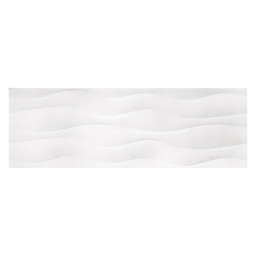 White 12x36 Satin Field Ceramic Tile (6 pack, 17.16 sq ft/case) - Sample