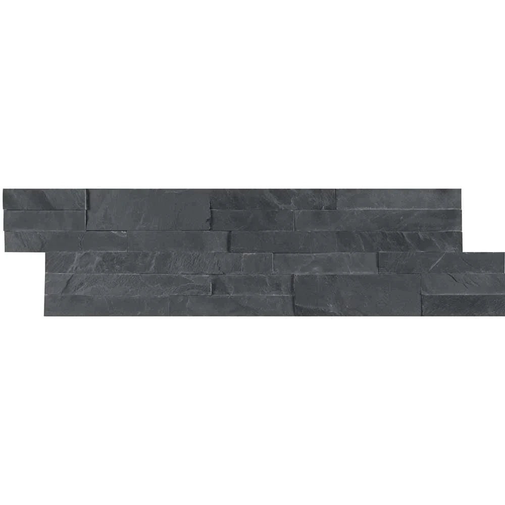 MSI Midnight Ash Veneer Peel and Stick Slate Wall Tile 6"x22"