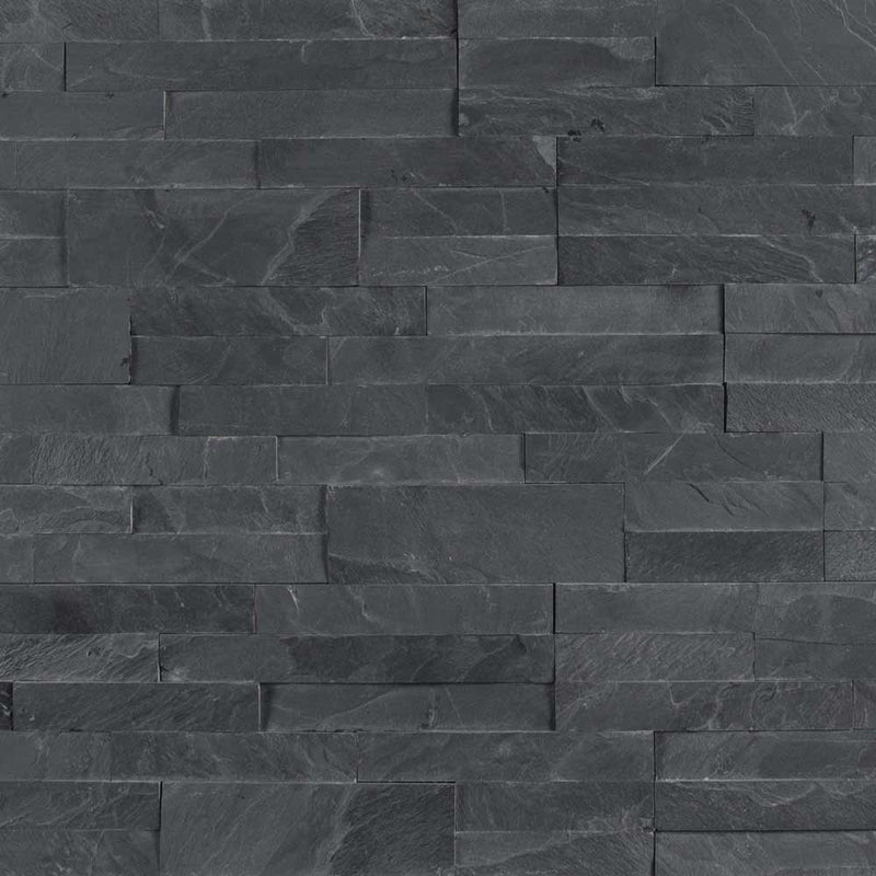 MSI Midnight Ash Veneer Peel and Stick Slate Wall Tile 6"x22"