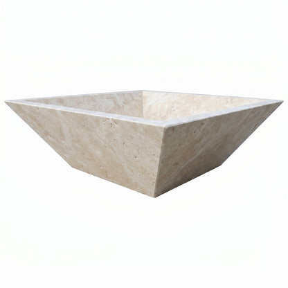 Miletos Ivory Travertine Natural Stone Fire Pit

Dimensions: 24" W x 24" L x 8" H