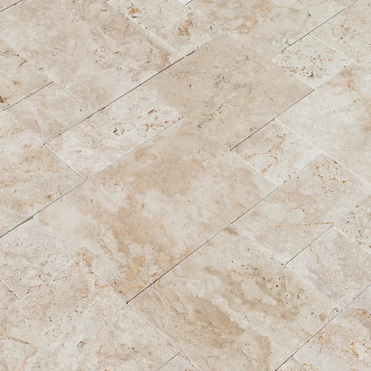 Mina Rustic Travertine Tumbled Pavers