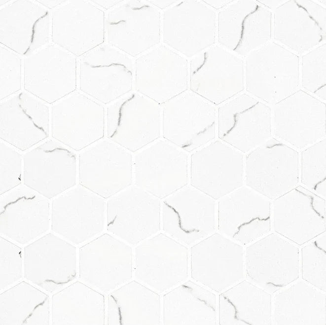 MSI Miraggio Gray Anti Slip Porcelain Mosaic Hexagon Wall and Floor Tile 12"x12"