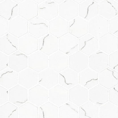 MSI Miraggio Gray Anti Slip Porcelain Mosaic Hexagon Wall and Floor Tile 12"x12"