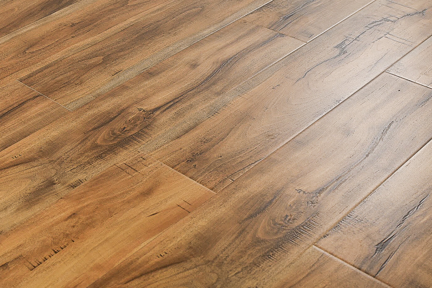 Misty Textured 6.38"x48" Laminate Flooring 12mm - Misty Jatoba