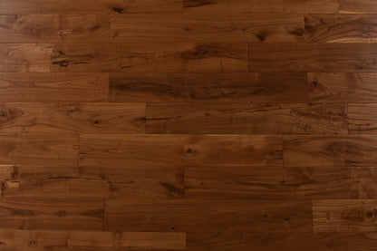 Andes Mongolian Teak Distressed/Handscraped Solid Hardwood 3/4 x 4.75 in. - Golden