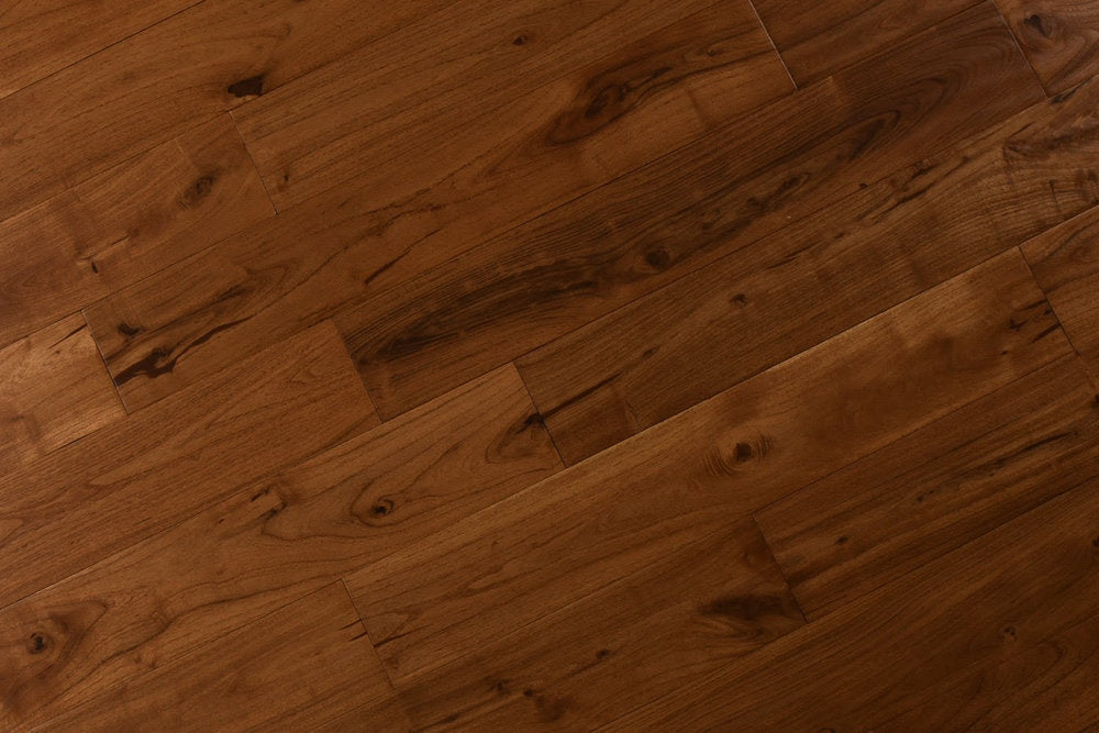 Exotics Distressed/Handscraped Solid Hardwood 3/4 x 4.75 in. - Mongolian Teak