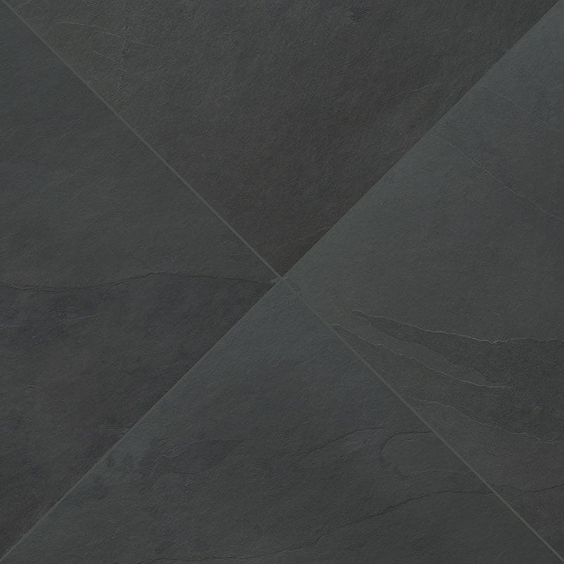 MSI Montauk Black Slate Wall and Floor Tile 16"x16"