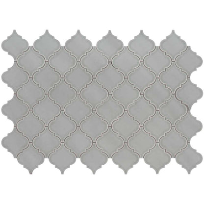 MSI Morning Fog Arabesque Polished Ceramic Mosaic Wall Tile 10.83"x15.5"