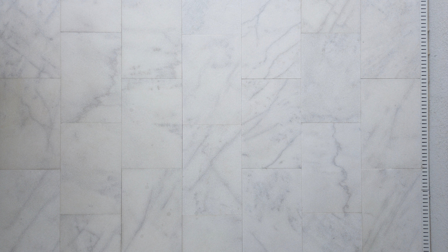 Turkish Carrara White Marble Sand-Blasted Pavers