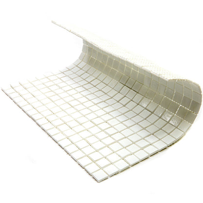 Baby Powder White 12x12 Glossy Uniform Square Glass Mosaic Tile (20 pack, 18.69 sq ft/case)