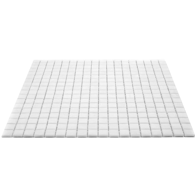 Pearl White 12x12 Glossy Uniform Square Glass Mosaic Tile (20 pack, 18.69 sq ft/case)