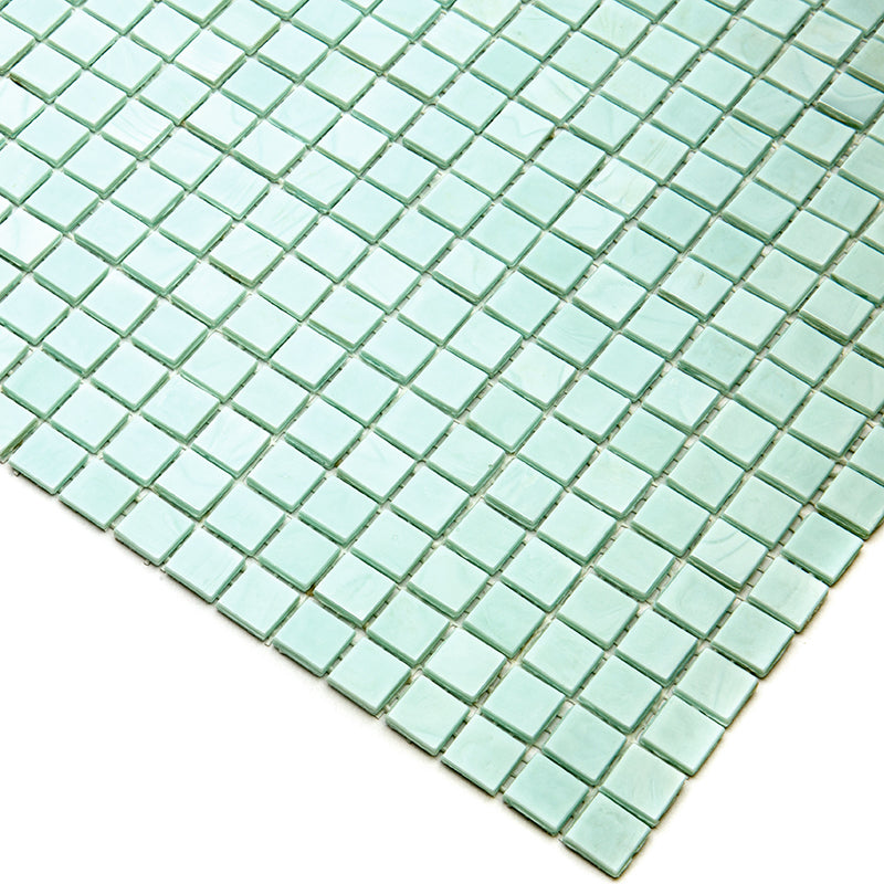 Light Blue-Green 12x12 Glossy Uniform Square Glass Mosaic Tile (20 pack, 18.69 sq ft/case)
