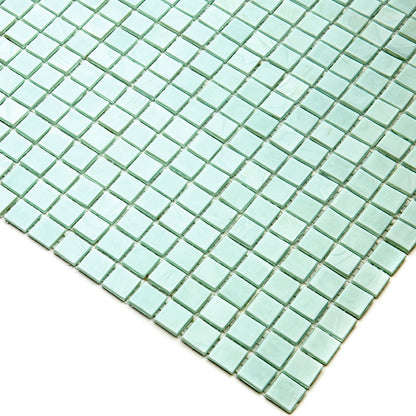 Light Blue-Green 12x12 Glossy Uniform Square Glass Mosaic Tile (20 pack, 18.69 sq ft/case)