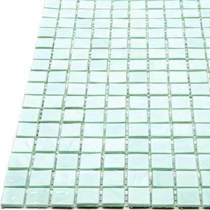 Light Blue-Green 12x12 Glossy Uniform Square Glass Mosaic Tile (20 pack, 18.69 sq ft/case)