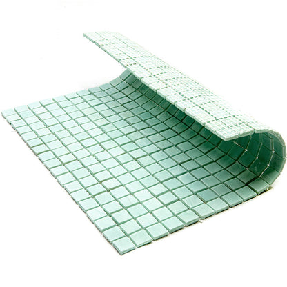 Light Blue-Green 12x12 Glossy Uniform Square Glass Mosaic Tile (20 pack, 18.69 sq ft/case)