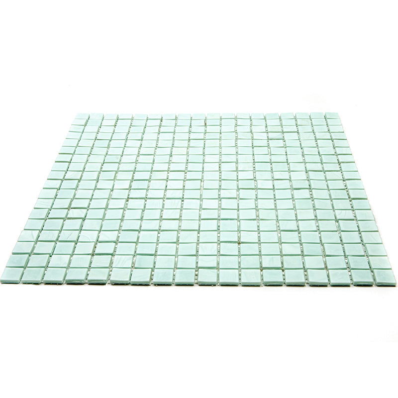 Light Blue-Green 12x12 Glossy Uniform Square Glass Mosaic Tile (20 pack, 18.69 sq ft/case)