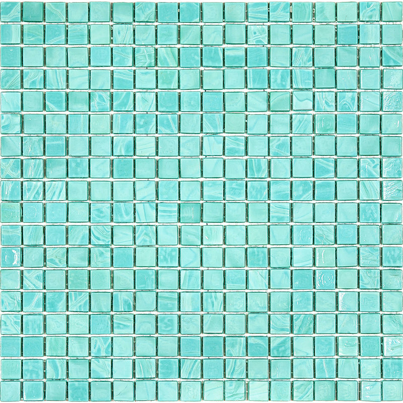 Mint Green 12x12 Glossy Uniform Square Glass Mosaic Tile (20 pack, 18.69 sq ft/case)