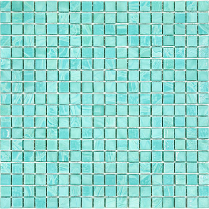 Mint Green 12x12 Glossy Uniform Square Glass Mosaic Tile (20 pack, 18.69 sq ft/case) - Sample
