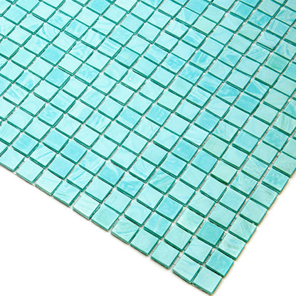 Mint Green 12x12 Glossy Uniform Square Glass Mosaic Tile (20 pack, 18.69 sq ft/case)