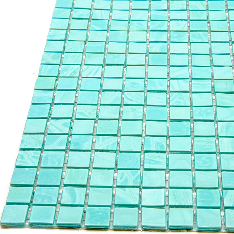 Mint Green 12x12 Glossy Uniform Square Glass Mosaic Tile (20 pack, 18.69 sq ft/case)