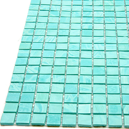 Mint Green 12x12 Glossy Uniform Square Glass Mosaic Tile (20 pack, 18.69 sq ft/case)