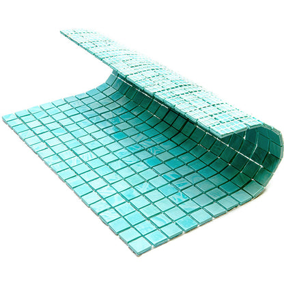 Mint Green 12x12 Glossy Uniform Square Glass Mosaic Tile (20 pack, 18.69 sq ft/case)