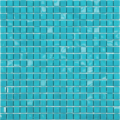 Turqouise Green 12x12 Glossy Uniform Square Glass Mosaic Tile (20 pack, 18.69 sq ft/case)