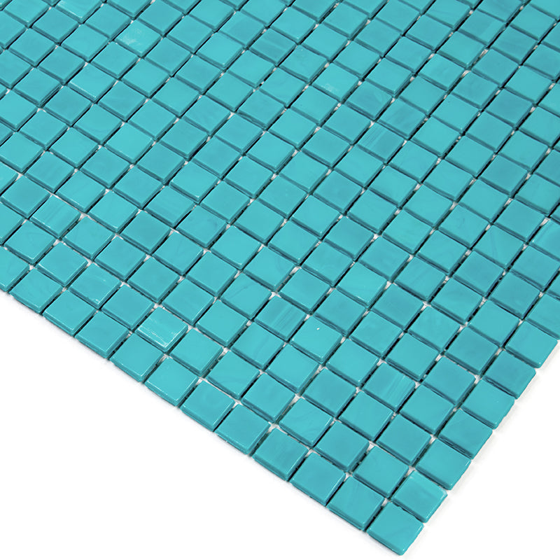 Turqouise Green 12x12 Glossy Uniform Square Glass Mosaic Tile (20 pack, 18.69 sq ft/case)