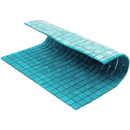 Turqouise Green 12x12 Glossy Uniform Square Glass Mosaic Tile (20 pack, 18.69 sq ft/case)