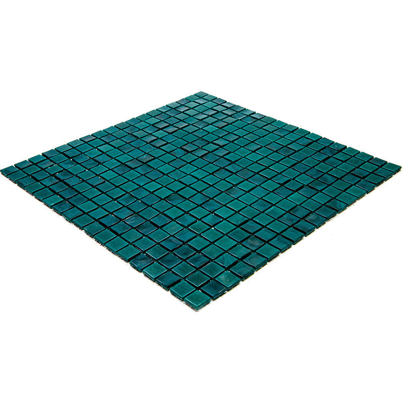 Dark Green 12x12 Glossy Uniform Square Glass Mosaic Tile (20 pack, 18.69 sq ft/case) - Sample
