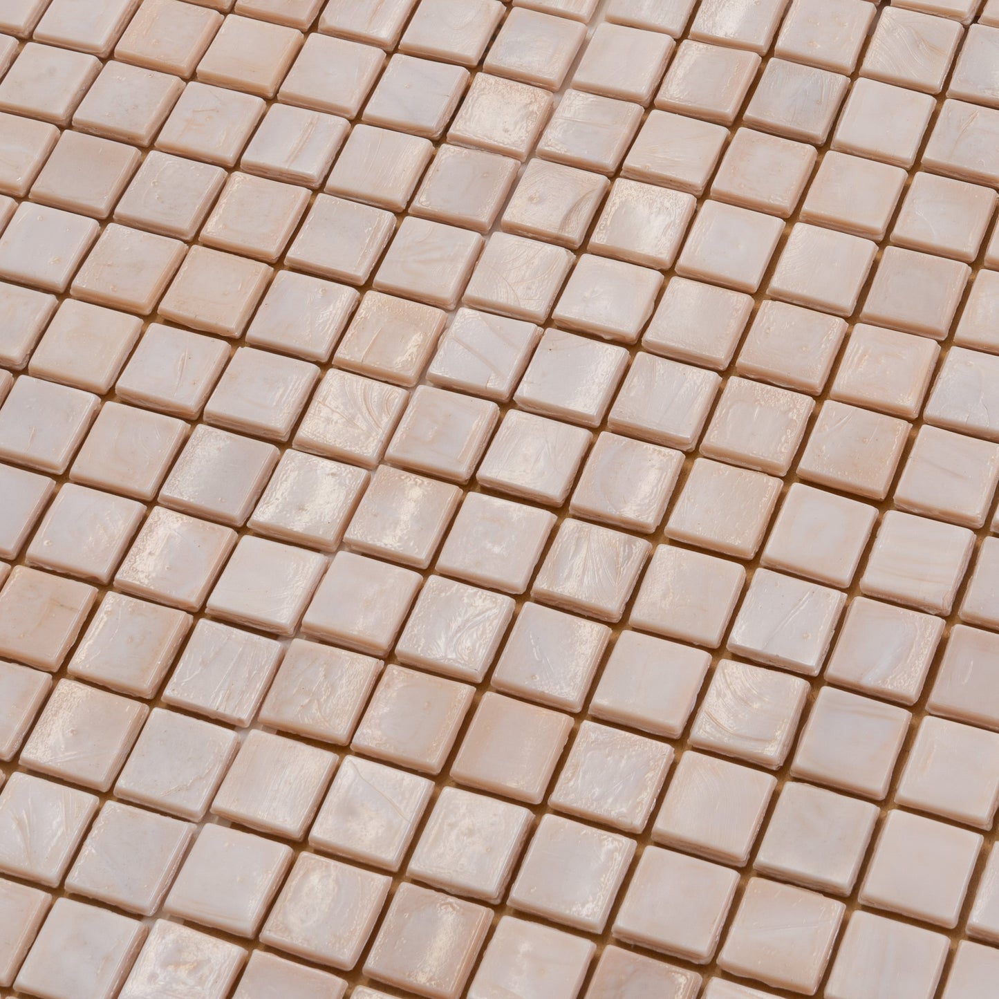 Shimmer Beige 12x12 Glossy Uniform Square Glass Mosaic Tile (20 pack, 18.69 sq ft/case)