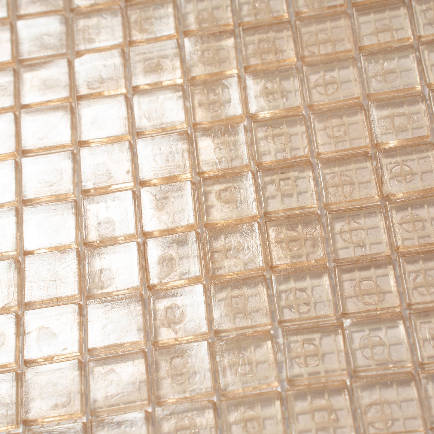 Light Fawn Beige 12x12 Glossy Uniform Square Glass Mosaic Tile (20 pack, 18.69 sq ft/case) - Sample